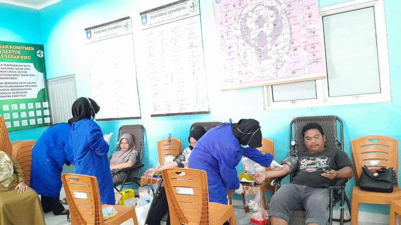 PMI Bangka Barat Melakukan Aksi Donor Darah Di Puskesmas Sekar Biru